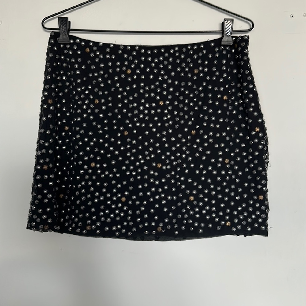 French Connection Studded Mini Skirt